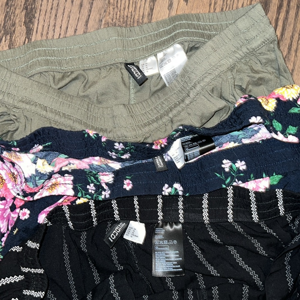 3 Pair H&M Elastic Waist Drawstring Pants Size 14 - image 3